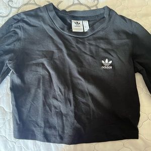 Long sleeve Adidas crop top